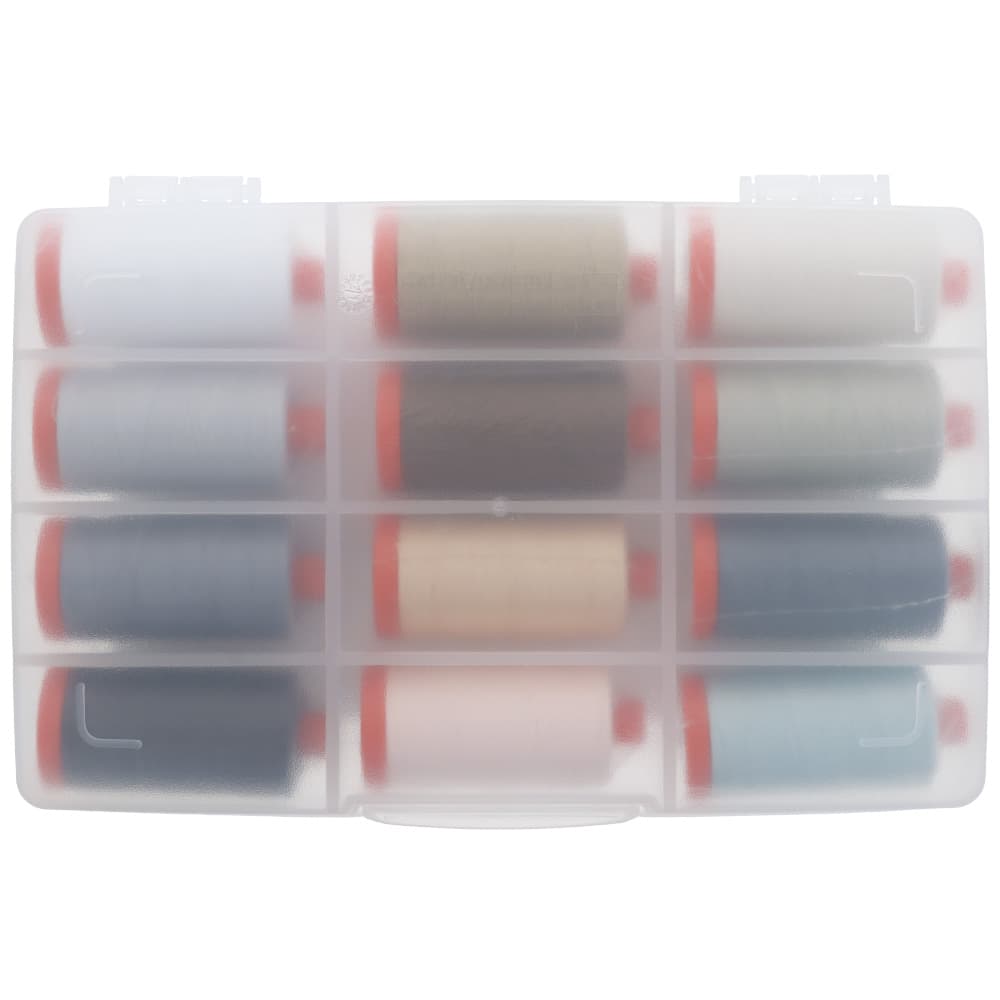 Aurifil 50wt Neutrals Thread Collection (12 Spools)