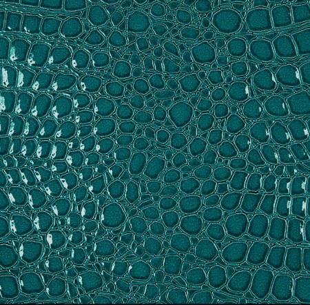 Turquoise Crocodile Vinyl Fabric