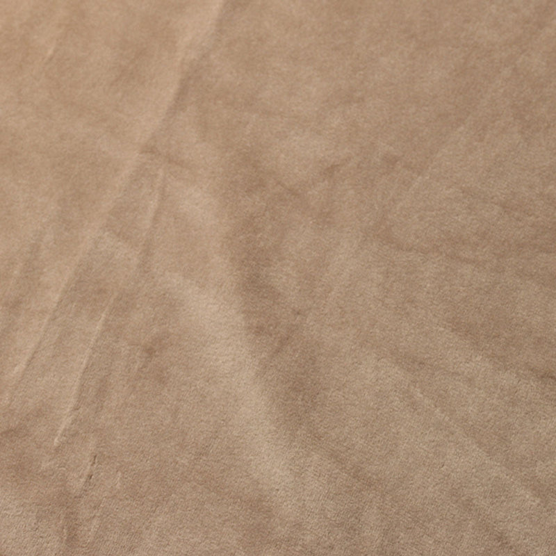 Dark Beige Camden Velvet Polyester Upholstery Drapery Fabric