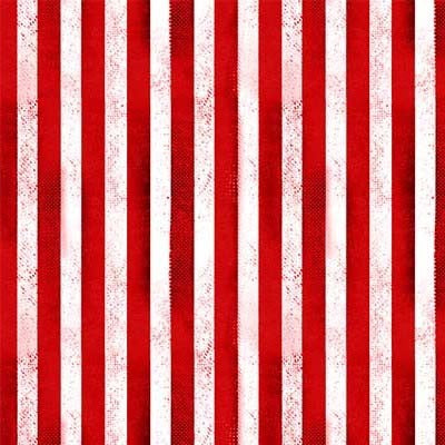 Red Rugged Stripe Route 66 Cotton 44"/45" Fabric Per Yard