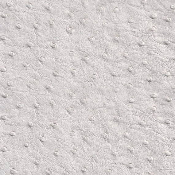 White Faux Ostrich Vinyl Fabric