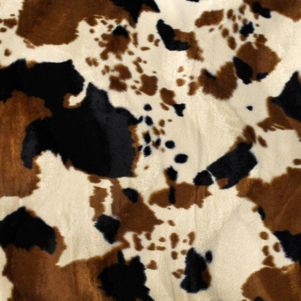 Cow Print Velboa Faux Fur