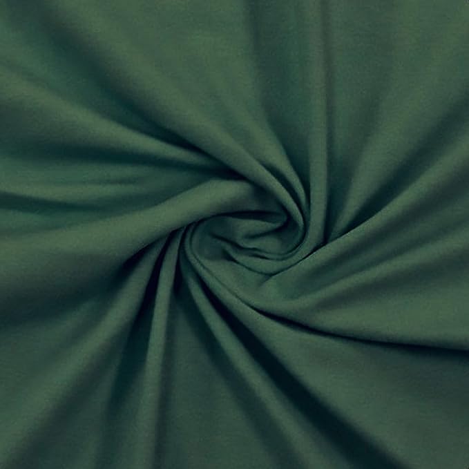 FabricLA 10 oz Cotton Spandex Jersey Knit Fabric – 4-Way Stretch | Evergreen