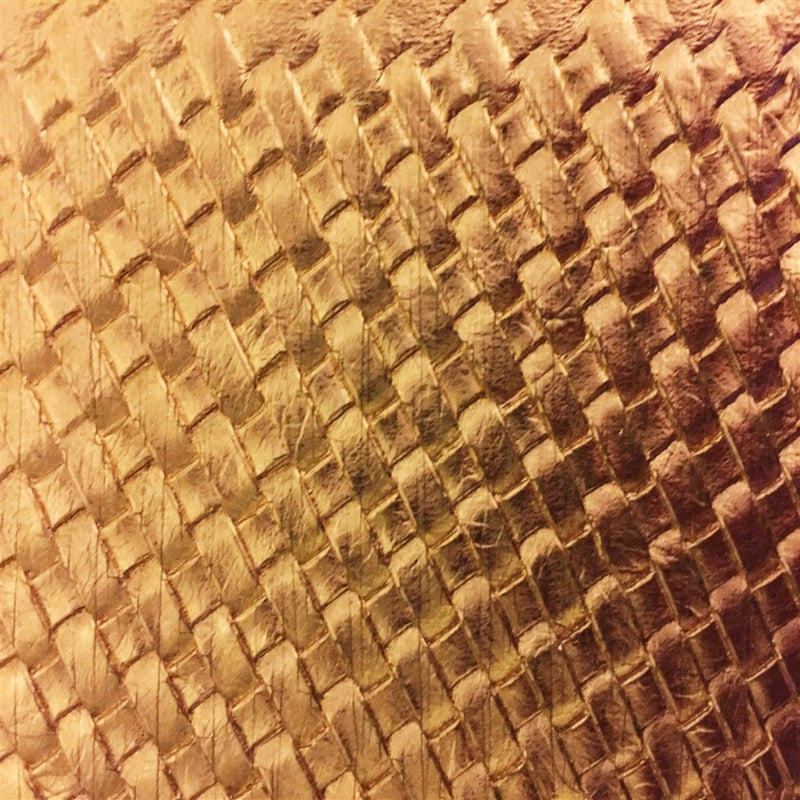 Gold Basket Weave Vinyl