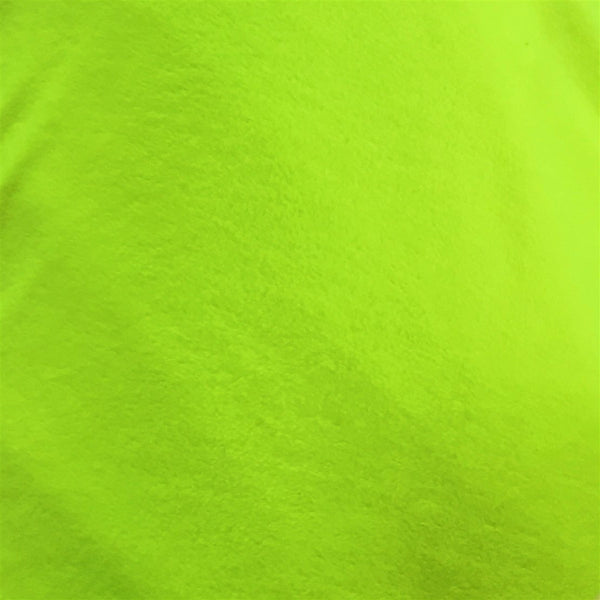 Highlighter Green Solid Anti Pill Polar Fleece Fabric