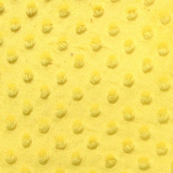 Yellow Minky Dimple Dot Fabric