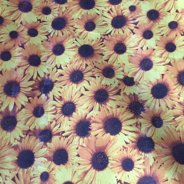 All Over Daisy Poly Cotton Fabric