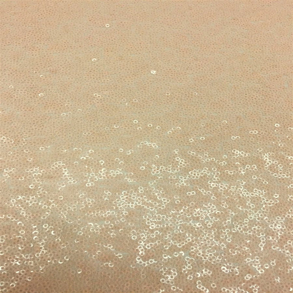 Pearl Mini Disc All Over Sequin Nylon Mesh Fabric