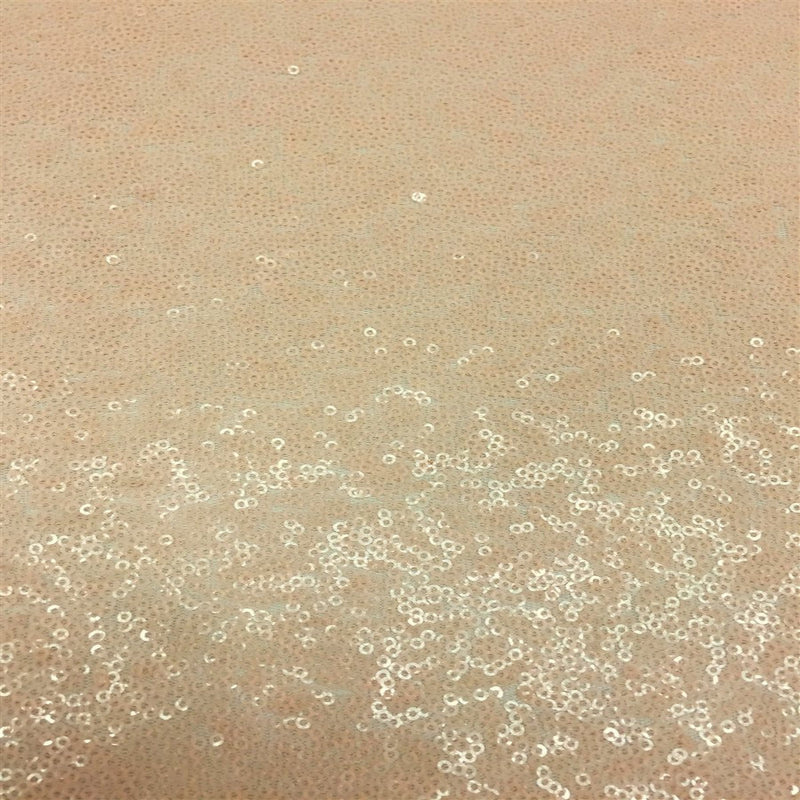 Pearl Mini Disc All Over Sequin Nylon Mesh Fabric