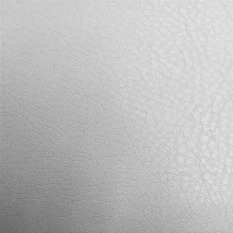 White Henry Semi Glossy PU Leather Vinyl Fabric