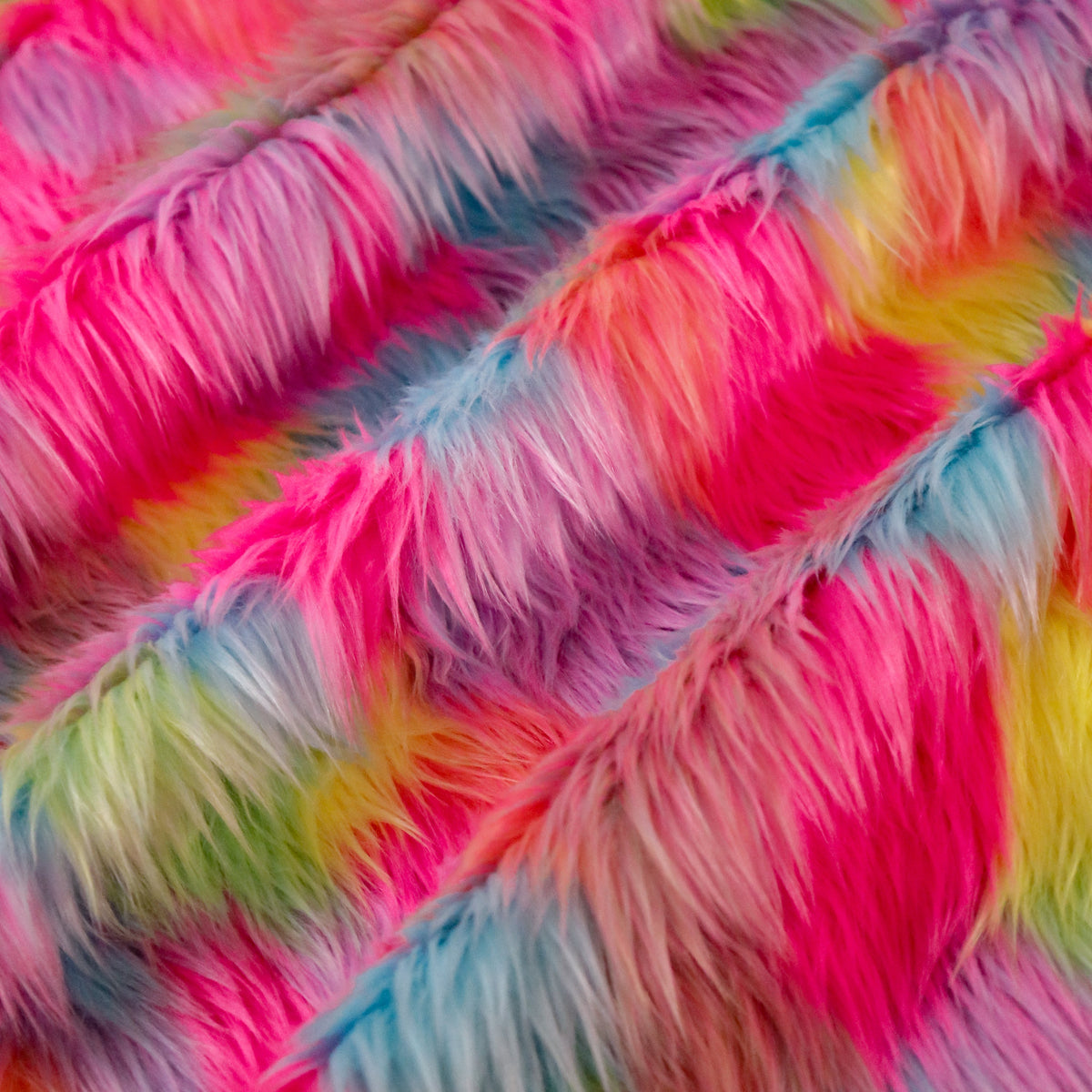 Shaggy Faux Fur Fabric Squares 10X10 Inch DIY Craft Fur Patches