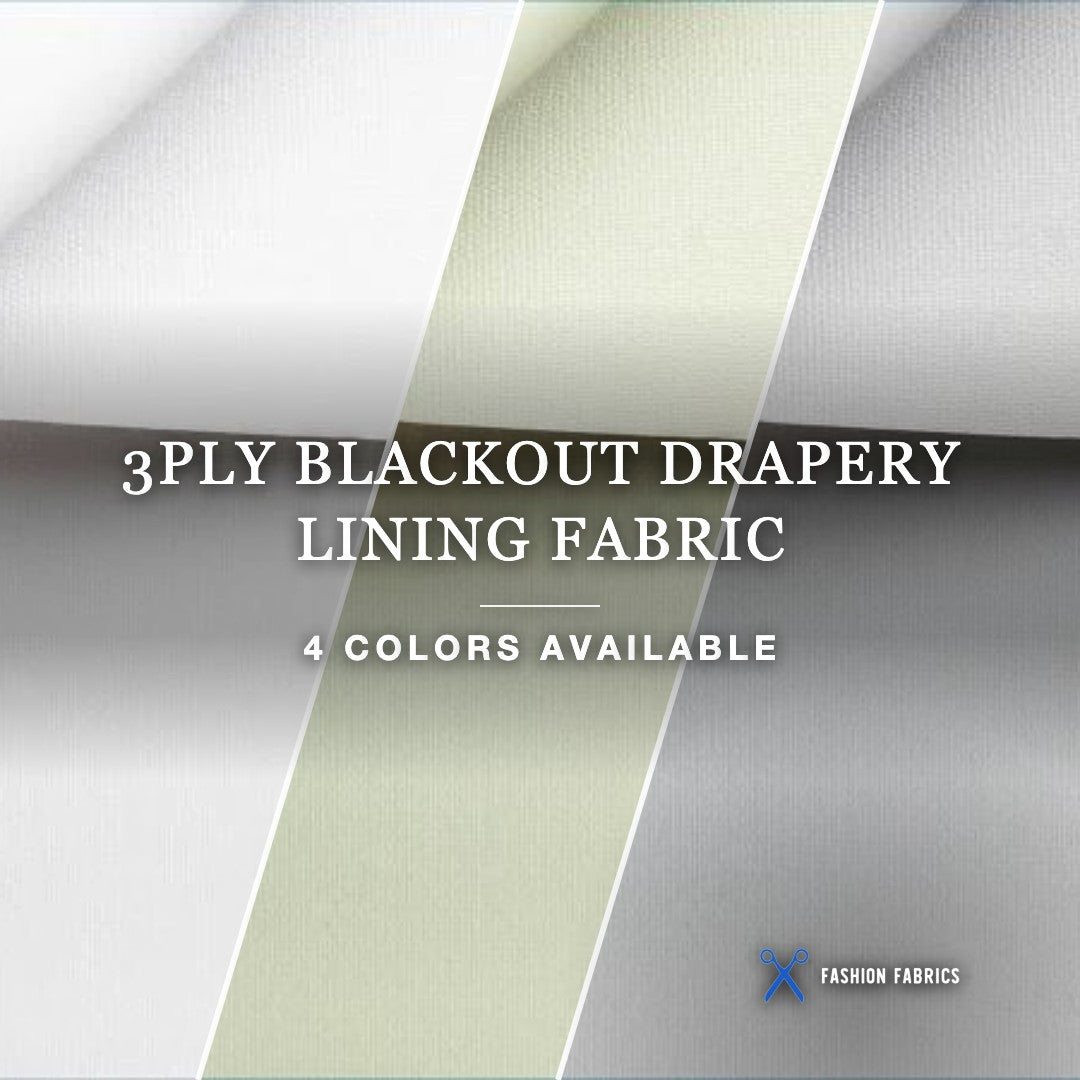 3PLY Blackout Drapery Lining Fabric