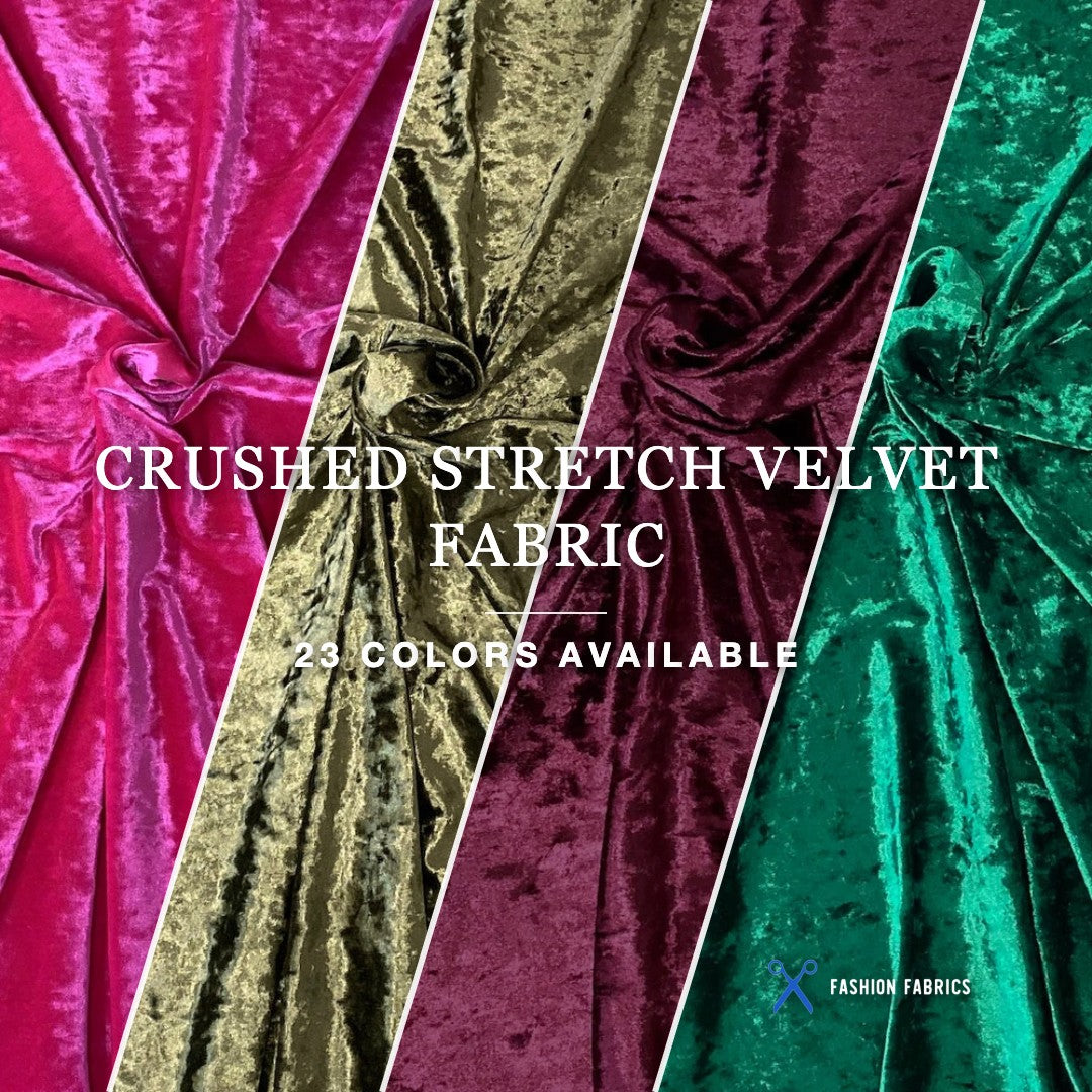 Crushed Stretch Velvet Fabric