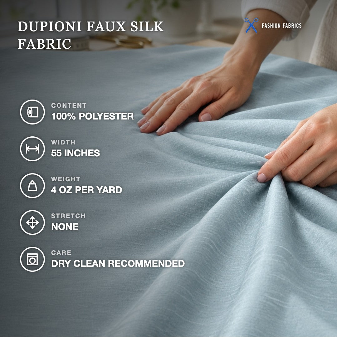Dupioni Faux Silk Fabric