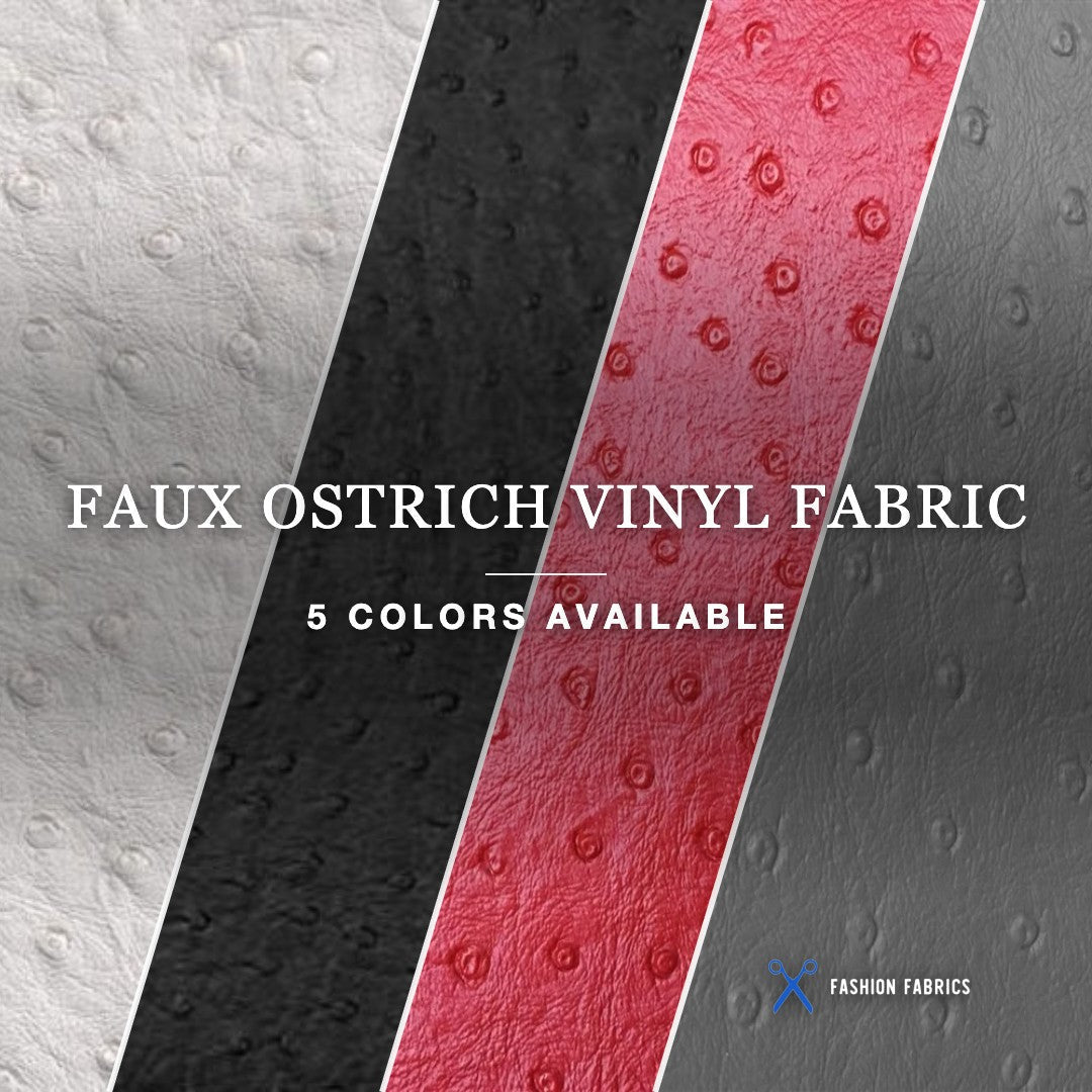 Faux Ostrich Vinyl Fabric