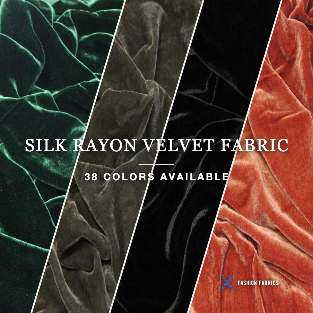 Silk Rayon Velvet Fabric