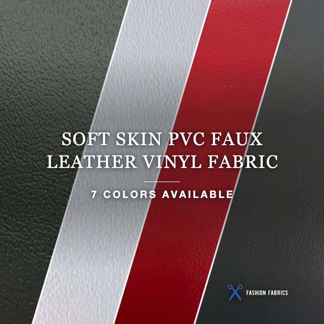 Soft Skin PVC Faux Leather Vinyl Fabric