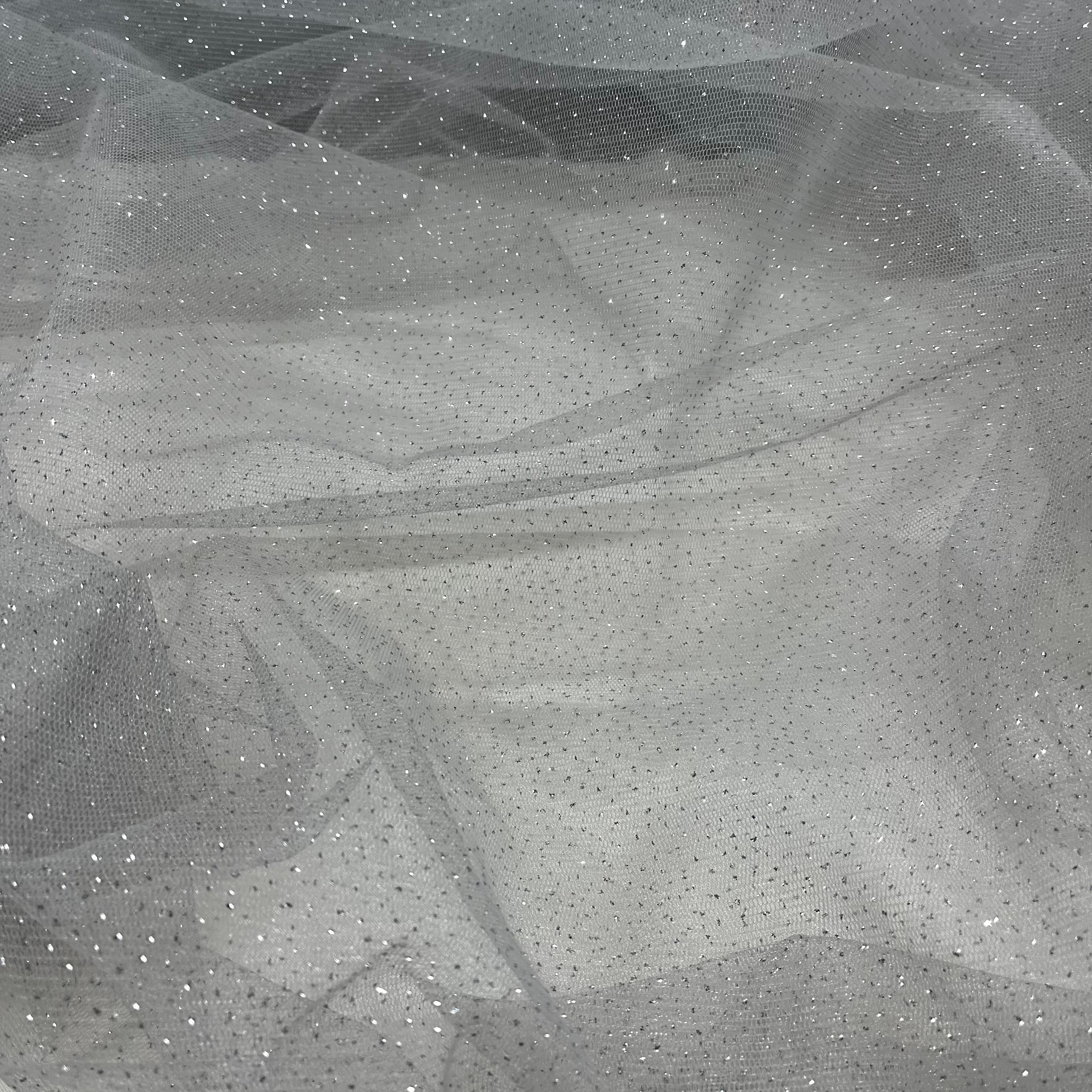 Glitter Mesh Fabric – 60" Wide Sparkle Net for Dresses & Costumes | Lace USA - Glitter Mesh