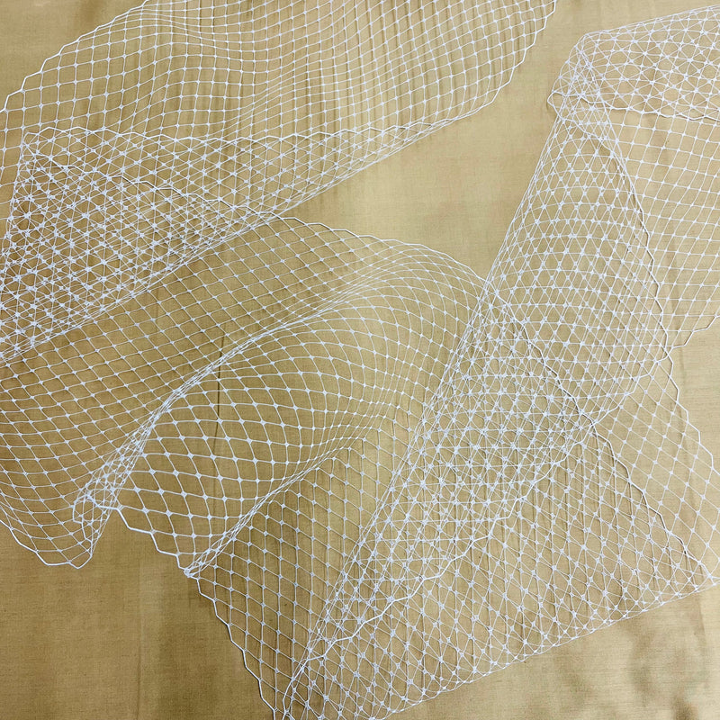 Bandeau Veil Tulle, Birdcage or Venetian Veil Mesh Fabric By The Yard  | Lace USA - NV-180