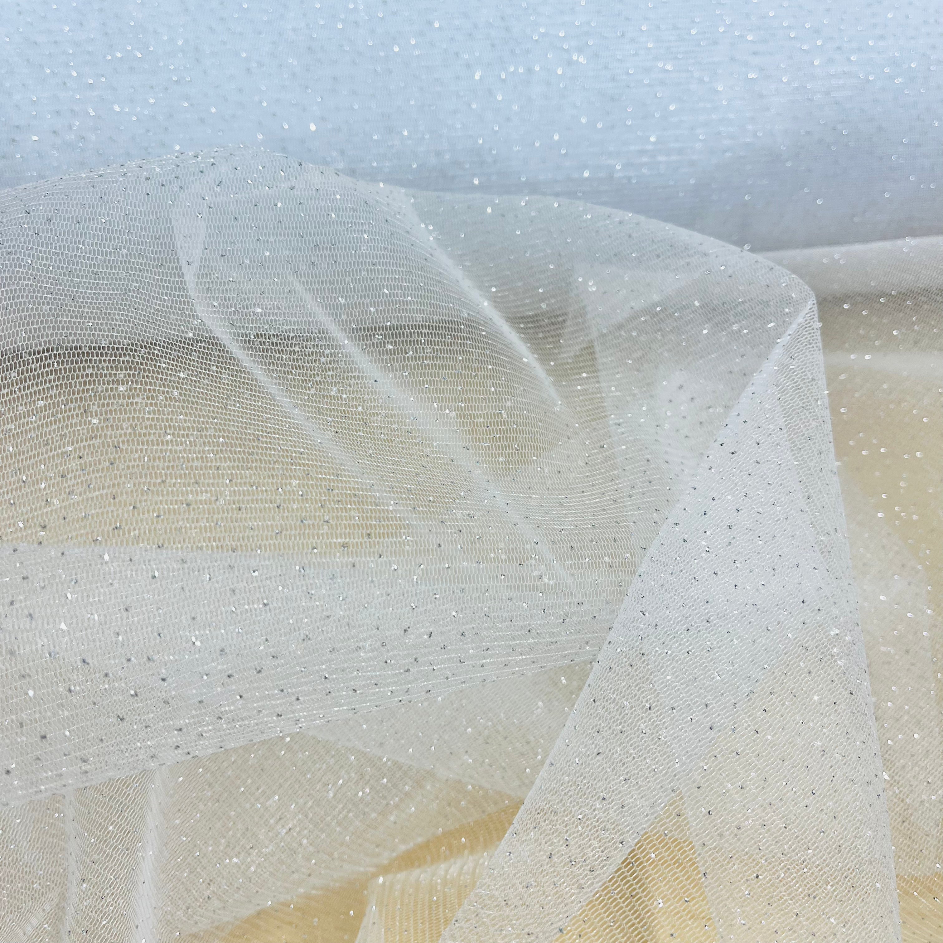 Glitter Mesh Fabric – 60" Wide Sparkle Net for Dresses & Costumes | Lace USA - Glitter Mesh