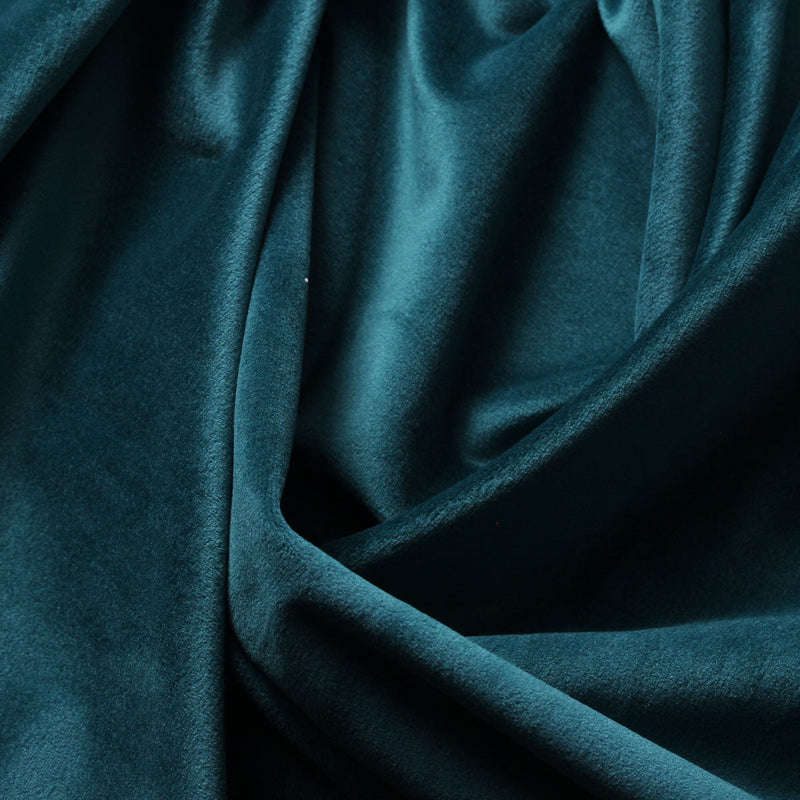 Jade Green Camden Velvet Polyester Upholstery Drapery Fabric