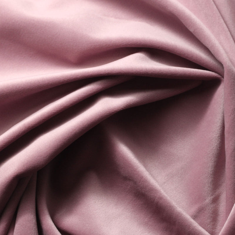 Mauve Pink Camden Velvet Polyester Upholstery Drapery Fabric