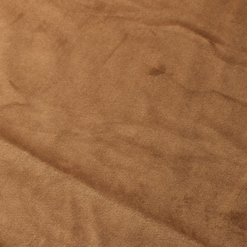 Light Brown Camden Velvet Polyester Upholstery Drapery Fabric