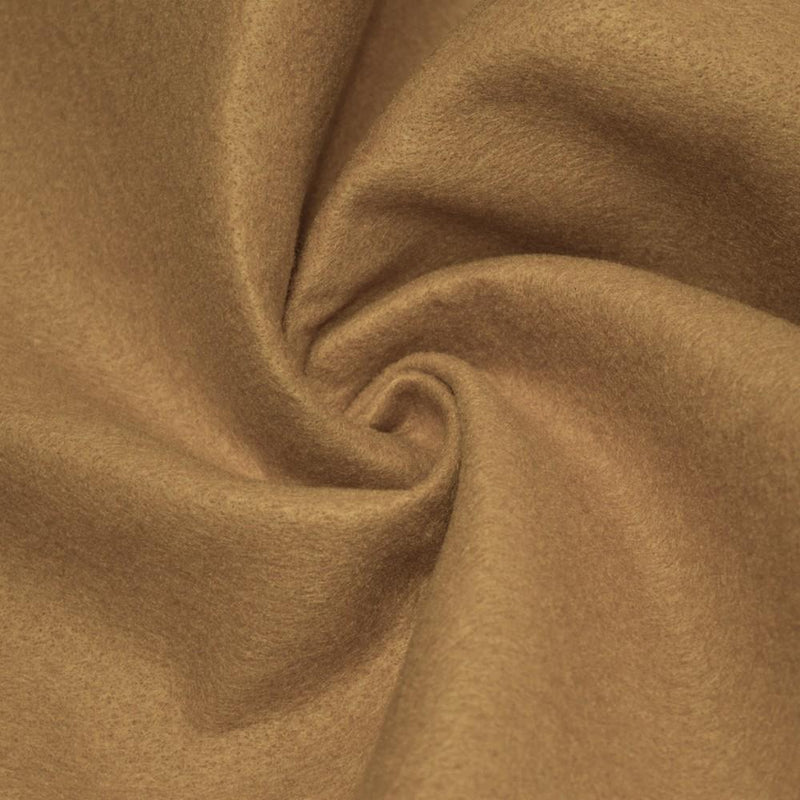 Light Caramel Solid Acrylic Felt Fabric