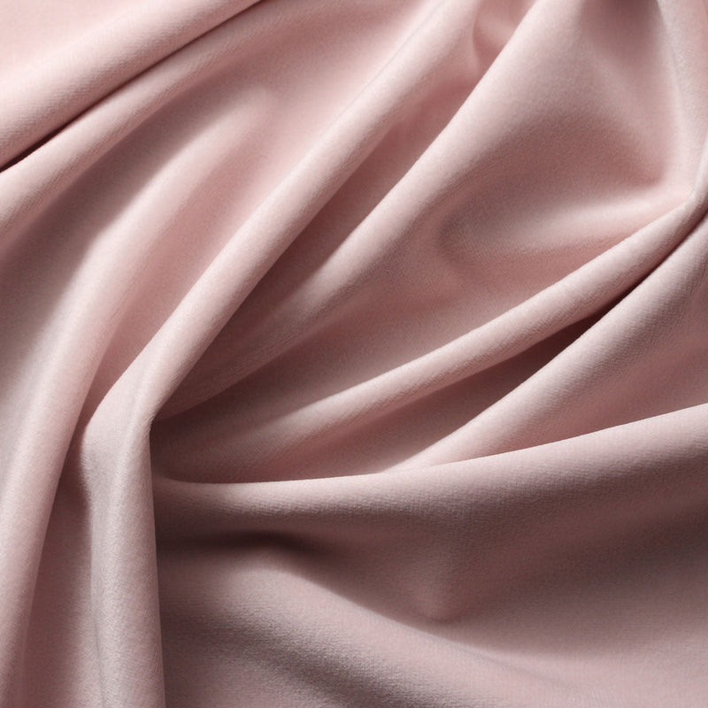 Light Pink Camden Velvet Polyester Upholstery Drapery Fabric