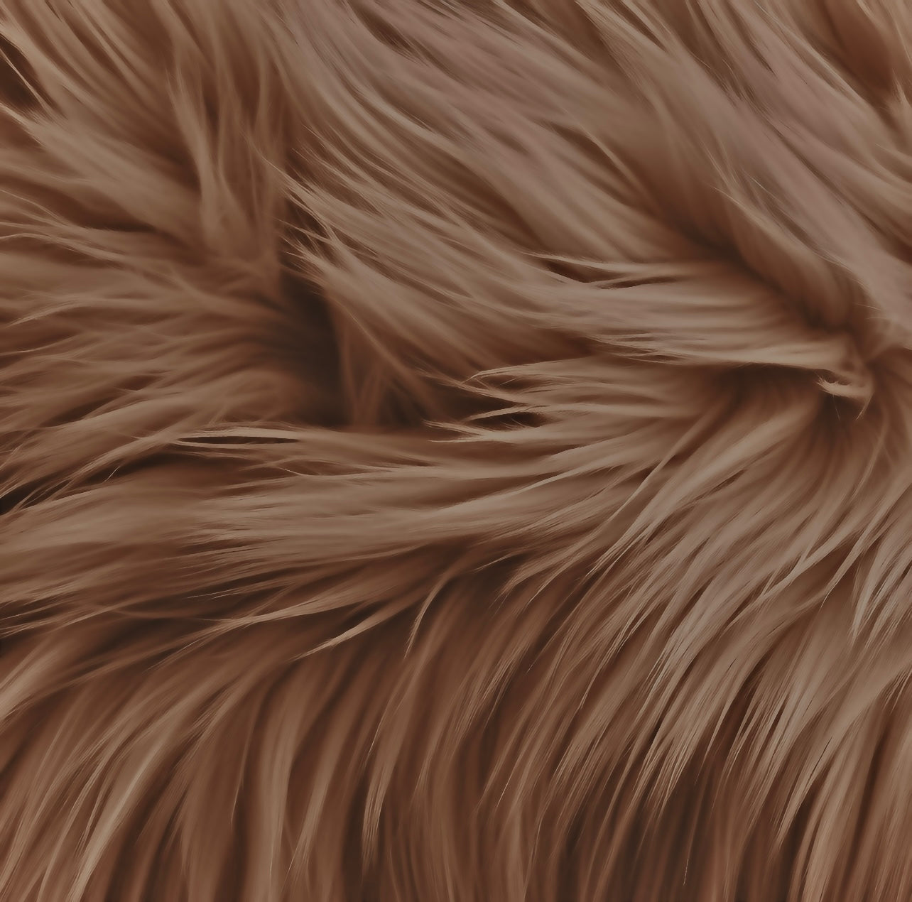 Round Shaggy Faux Fur Fabric - 60 inches Diameter - Circular Fluffy Faux Fur for Home Decor