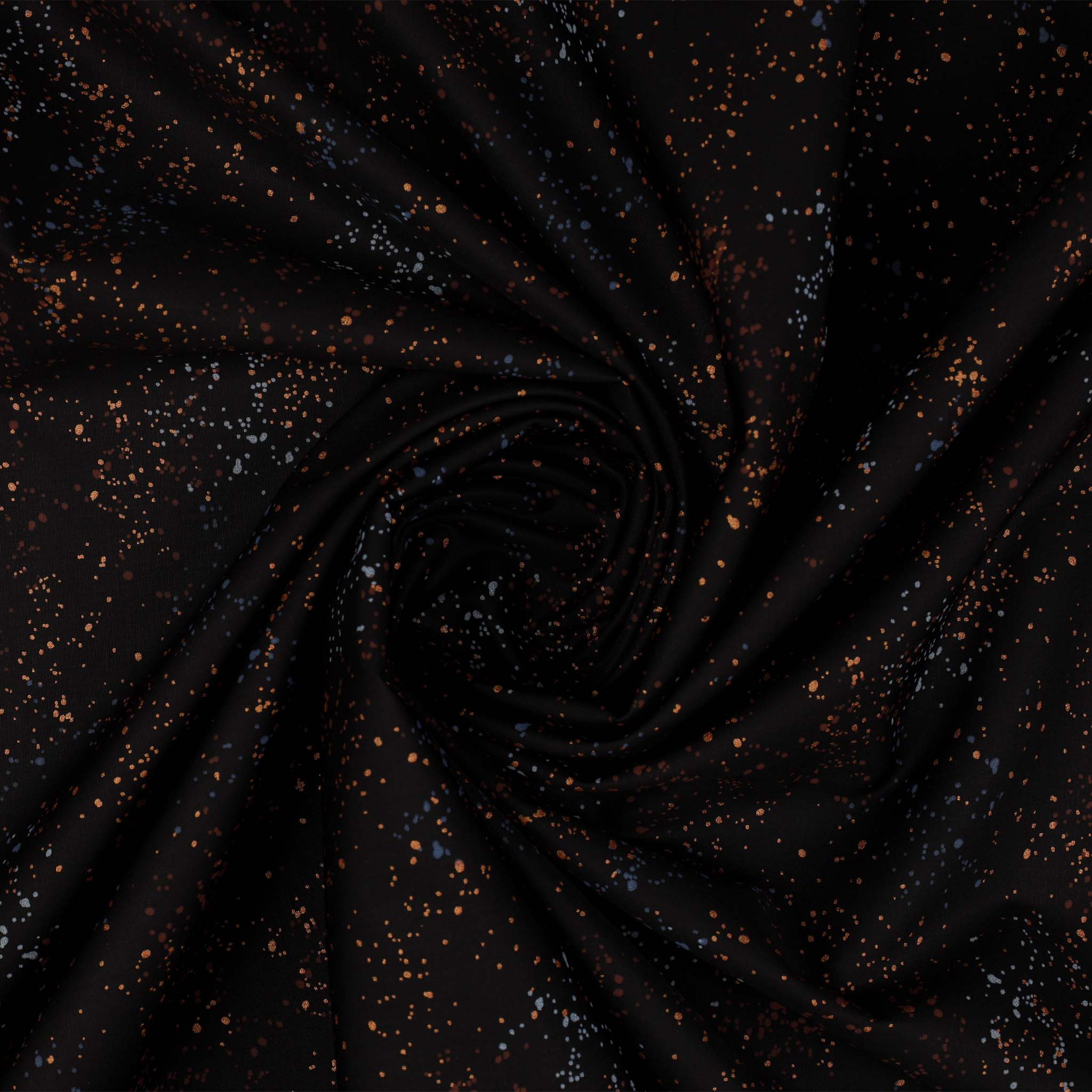 Speckled Metallic 108" Wide Quilt Backing - Black