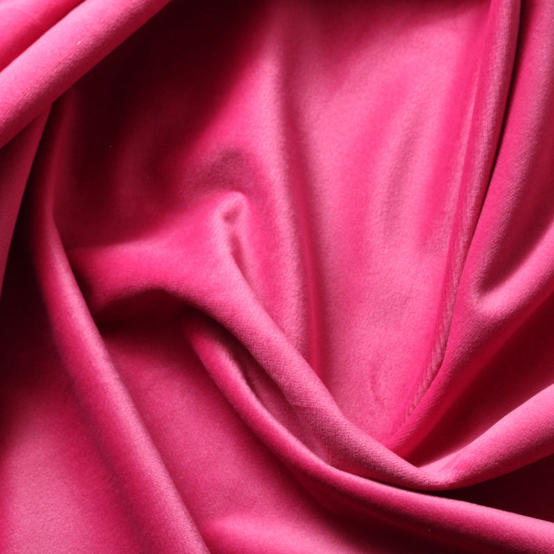 Neon Pink Camden Velvet Polyester Upholstery Drapery Fabric