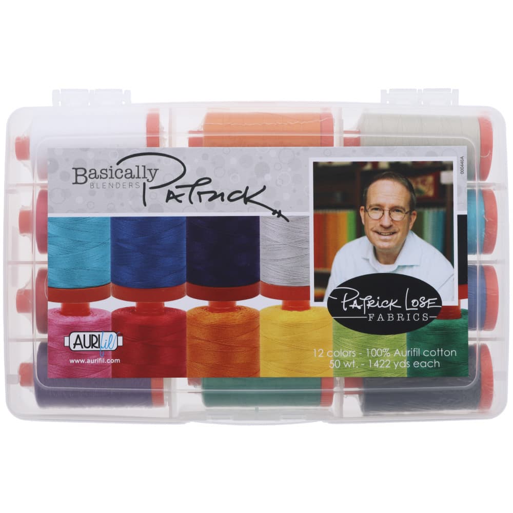 Aurifil 50wt Basically Patrick Thread Collection (12 Spools)