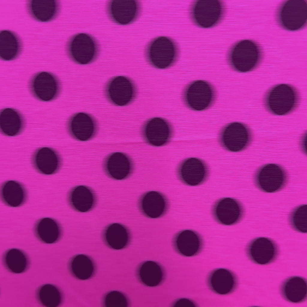 Black Polka Dot Nylon Tricot Performance Fabric | Spandex Palace  Hot pink