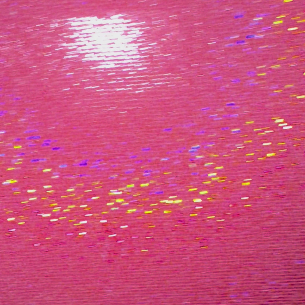 Hologram Dot Stretch Nylon Spandex Tricot | Spandex Palace Fuchsia