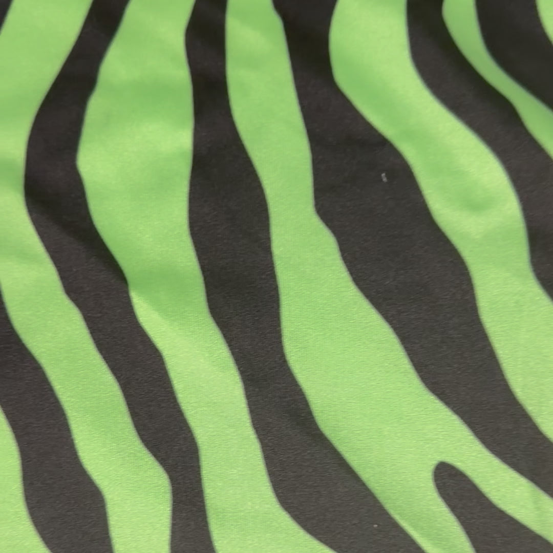 Zebra Print High-Stretch Tricot Spandex Fabric | Spandex Palace Lilac