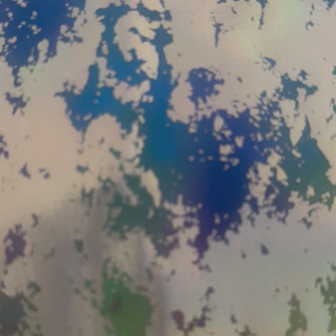 Stretch Nylon Spandex with Tie-Dye Holographic Foil | Spandex Palace