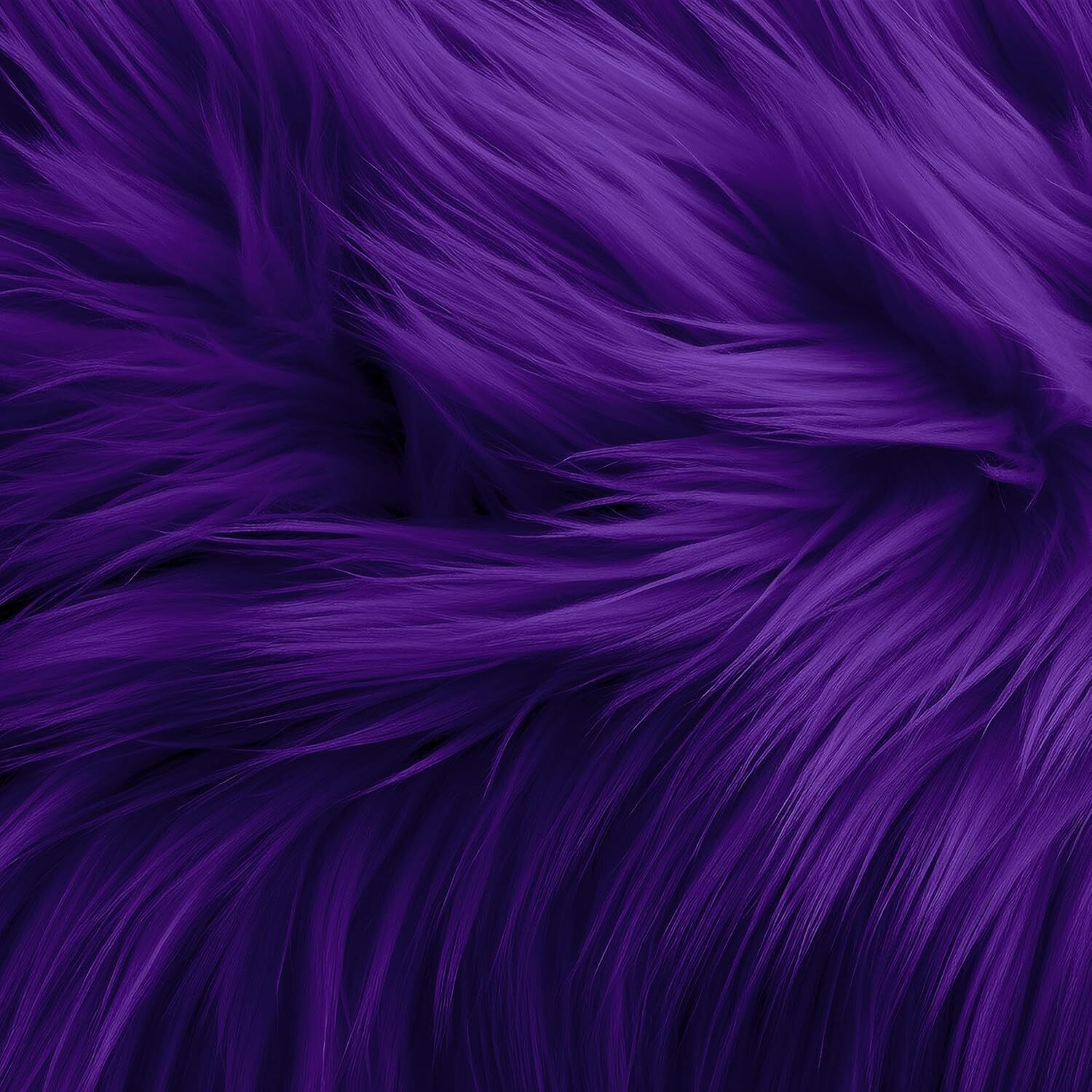 Faux Fur Fabric (2–4 Yards) Bulk – Shaggy Plush Long Pile, 60" Wide
