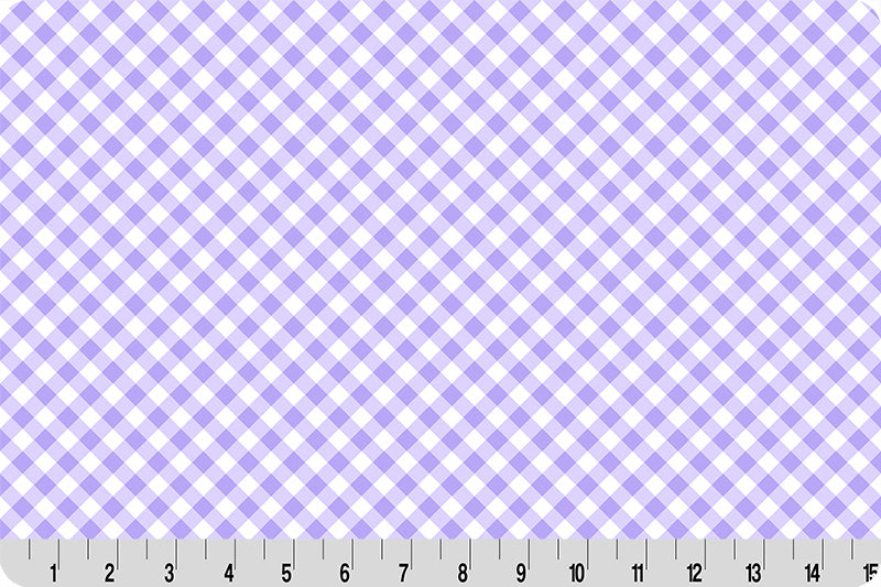 Barely Basics Gingham Quilting Cuddle Bellflower Fabric Per Yard