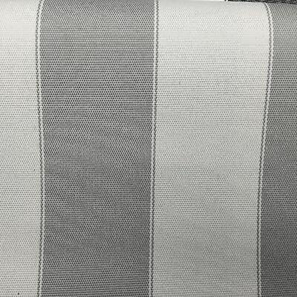 Light Gray Ivory Striped Outdoor Canvas Fabric