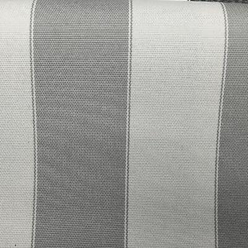 Light Gray Ivory Striped Outdoor Canvas Fabric