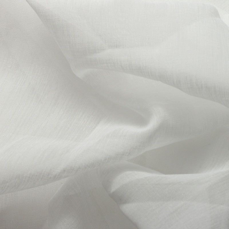 White Raindrop Sheer Drapery Home Decor Fabric