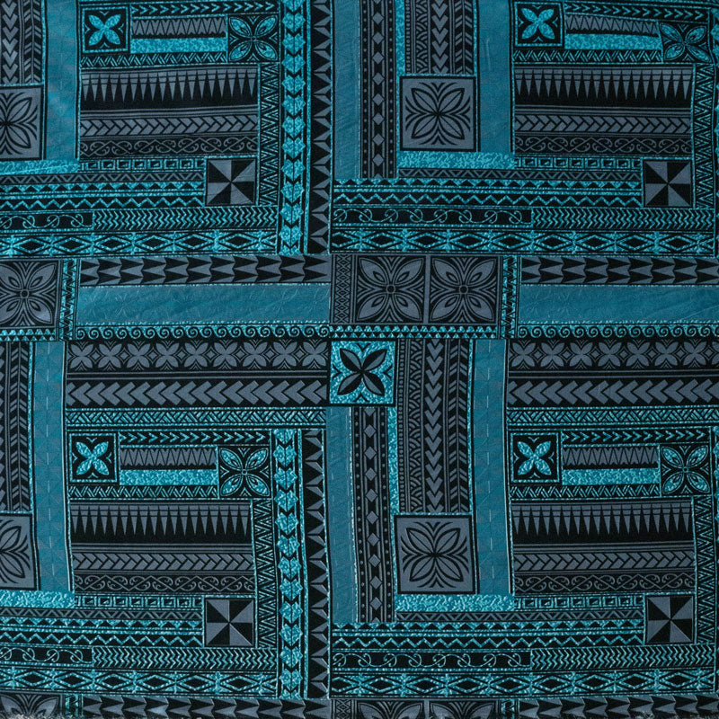 Polynesian Geometric Symmetrical design Fabric | Peachskin  | Spandex  Palace