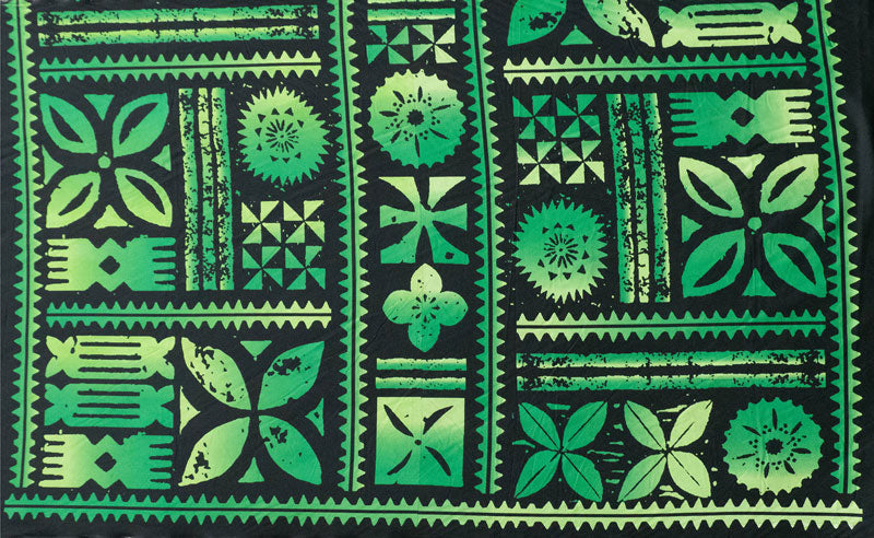 Traditional Polynesian Tapa design Fabric | Peachskin  | Spandex Palace