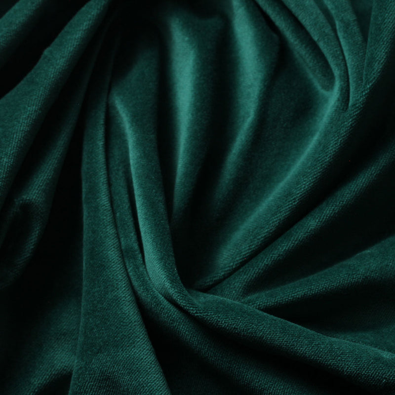 Kelly Green Cotton Velvet Upholstery Drapery Fabric