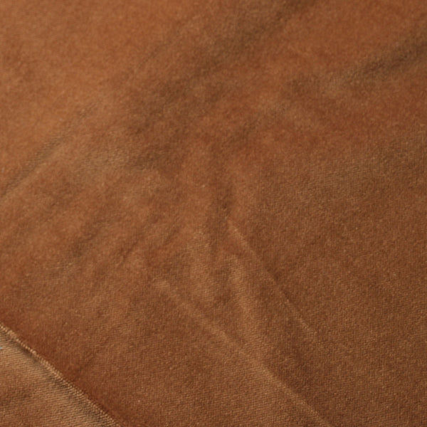 Light Brown Cotton Velvet Upholstery Drapery Fabric