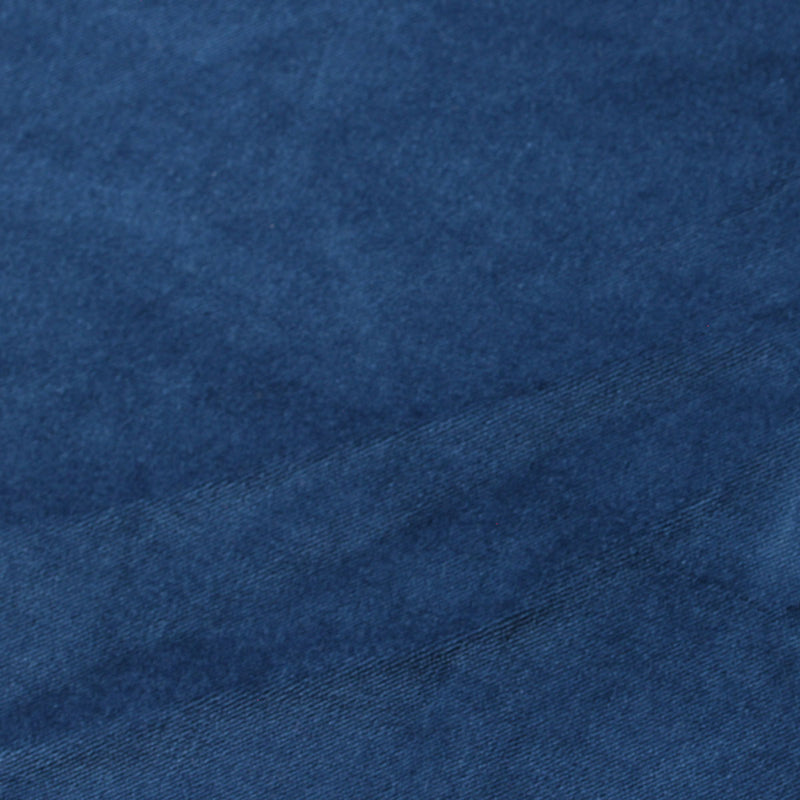 Navy Blue Cotton Velvet Upholstery Drapery Fabric