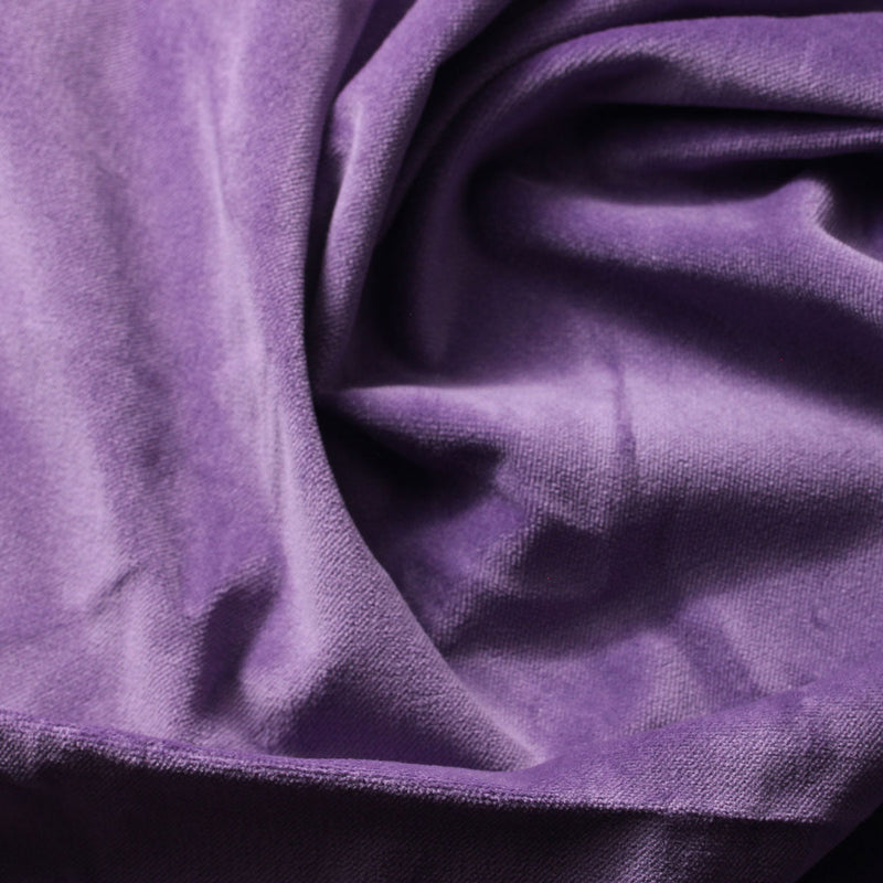 Purple Cotton Velvet Upholstery Drapery Fabric