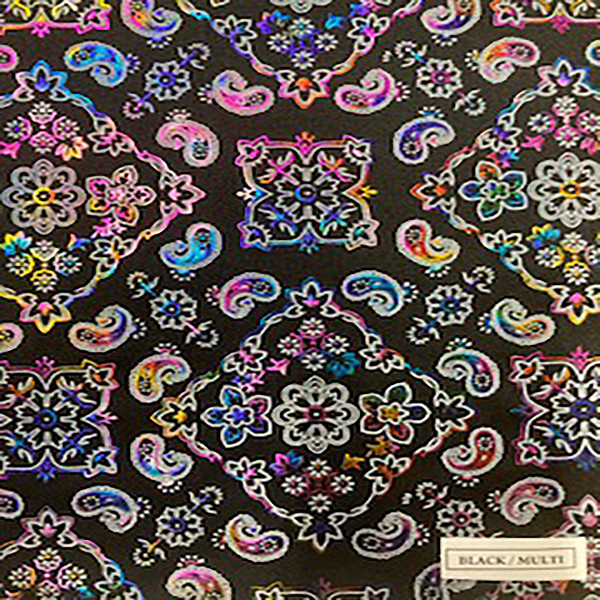 C03 Jacquard Fabric Black and Silver Grey – FabricViva