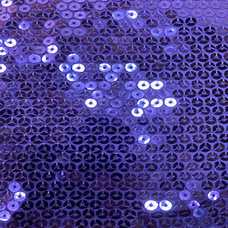 Polyester Spandex  Fabric  All Over Sequins On FDY Base  | Spandex Palace Purple